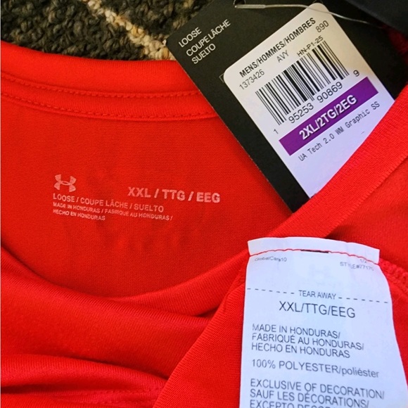 Under Armour Mens Active Tech 2.0 Short Sleeve Graphic T-shirt - loose fit - Picture 6 of 6